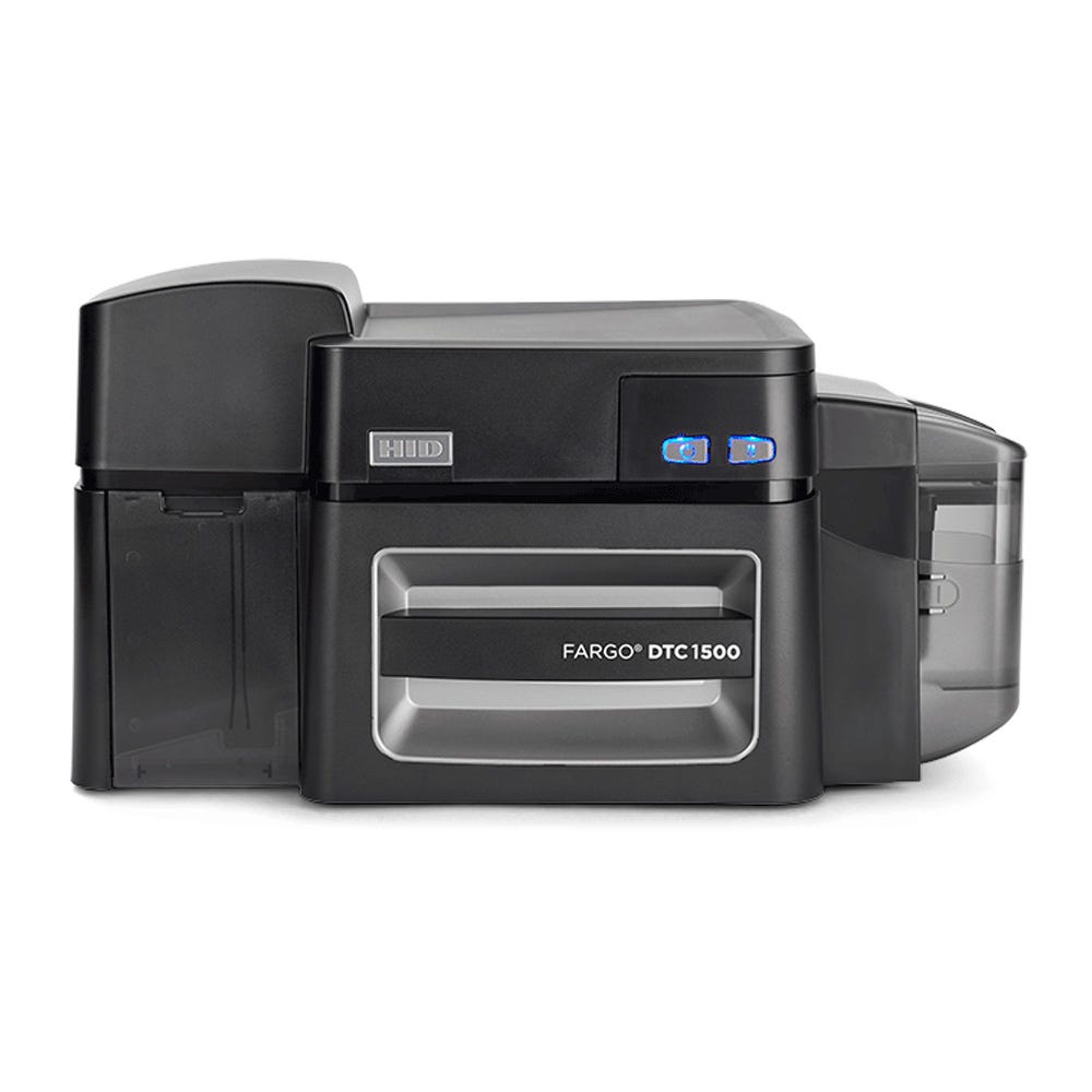 Fargo DTC1500 ID Card Printer - Dual-Sided - Single-Side Lamination