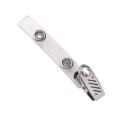 Clear Vinyl Badge Clip - 1 Hole - 100