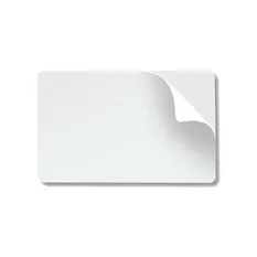 CR80.10 Mil Mylar Adhesive Backed PVC Cards
