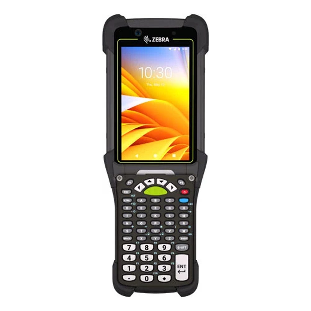 Zebra MC9400 Mobile Computer - LAN, WIFI 6E, Gun, Bluetooth, NFC, 4.3 Display, Vibrator, Android GMS, SE58 Imager, 8MP FF + 16MP RF Camera, 6GB RAM / 128GB UFS, 53 Key Standard, 7000mAh Standard Battery, North America Only (US, CA, PR)